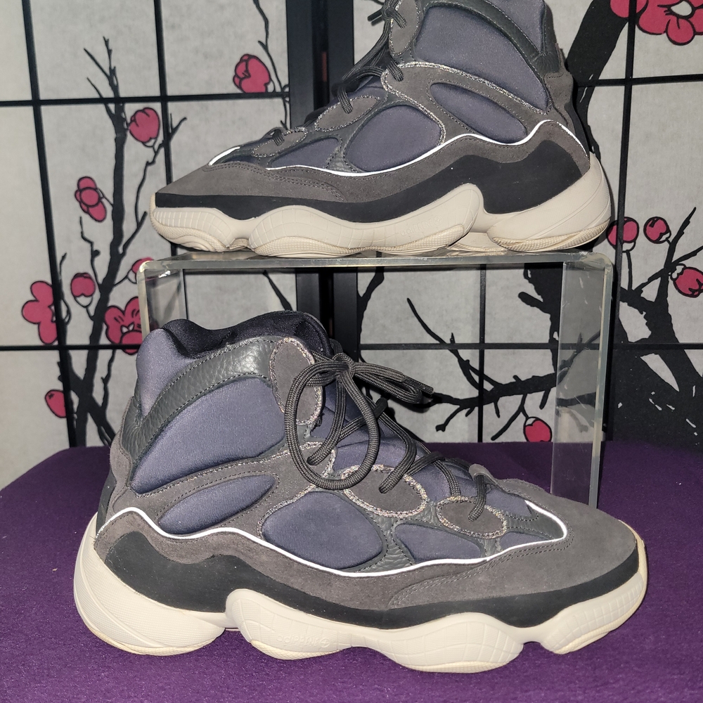 Adidas Yeezy 500 Slate Gray and Black Sneakers